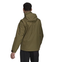 adidas Rain Jacket Terrex Multi Rain.Rdy 2-Layer (breathable, waterproof, 2.5 layers) focus olive green Men